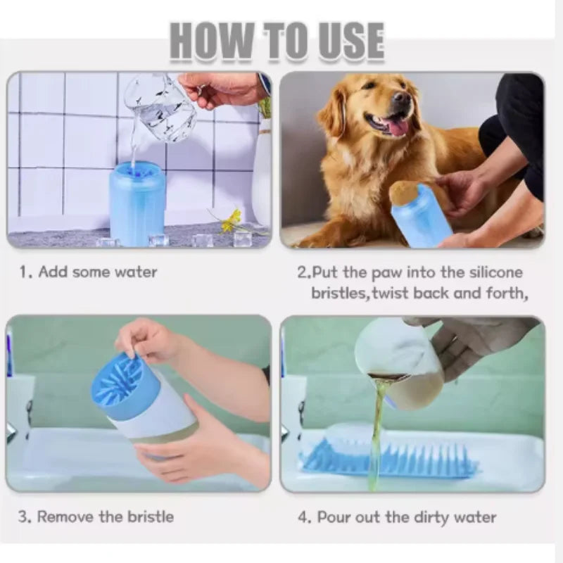 Taza Limpiadora de Patas para Perros y Gatos