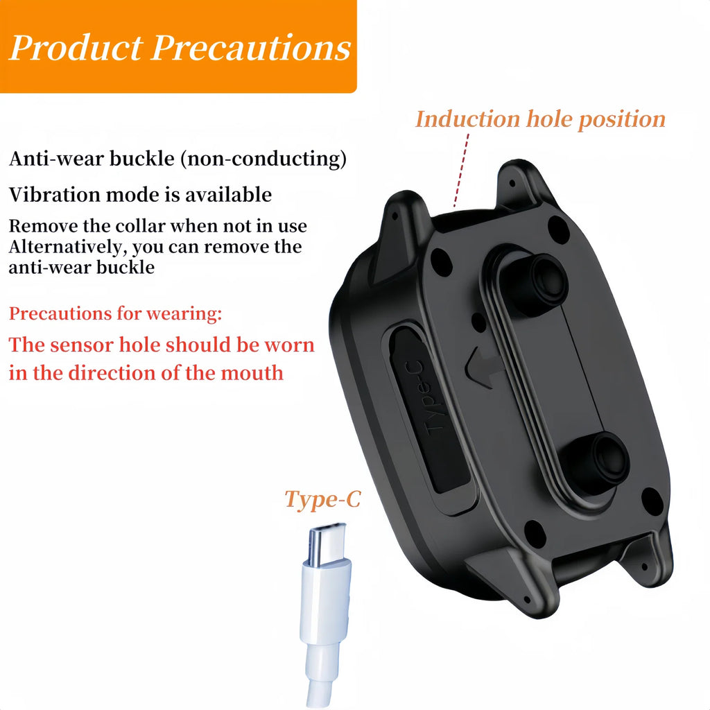 Pet Dog Anti Barking Device Waterproof Ultrasonic Stop Barking Vibration Anti Bark Collar Dogs Training Collar For All Dogs